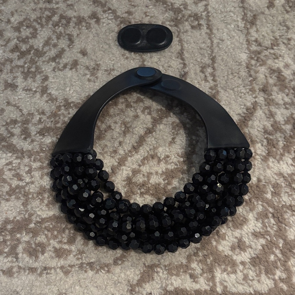 Fairchild Baldwin Black Beaded Necklace